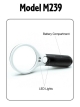 MAGNIFYING GLASS WITH LIGHTS PLUS 3X LENS & 45X LOUPE